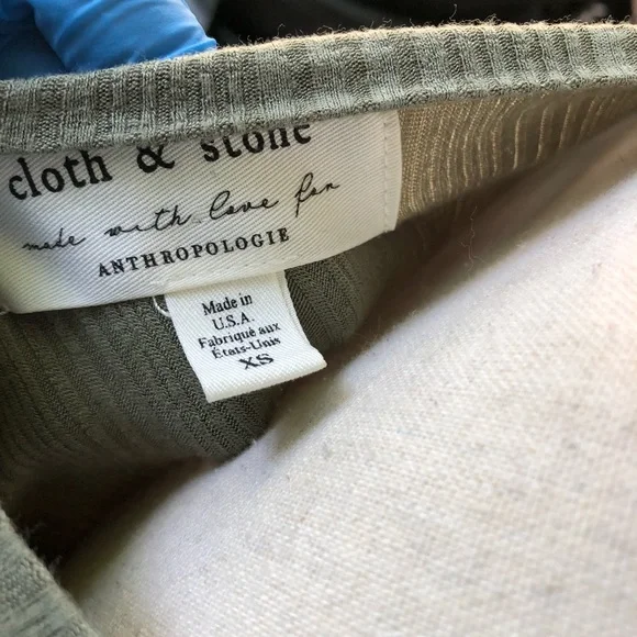 Olive Green Cloth & Stone Tee - Picture 5 of 5